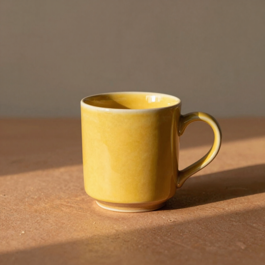 Sun-Dappled Mug in Mustard