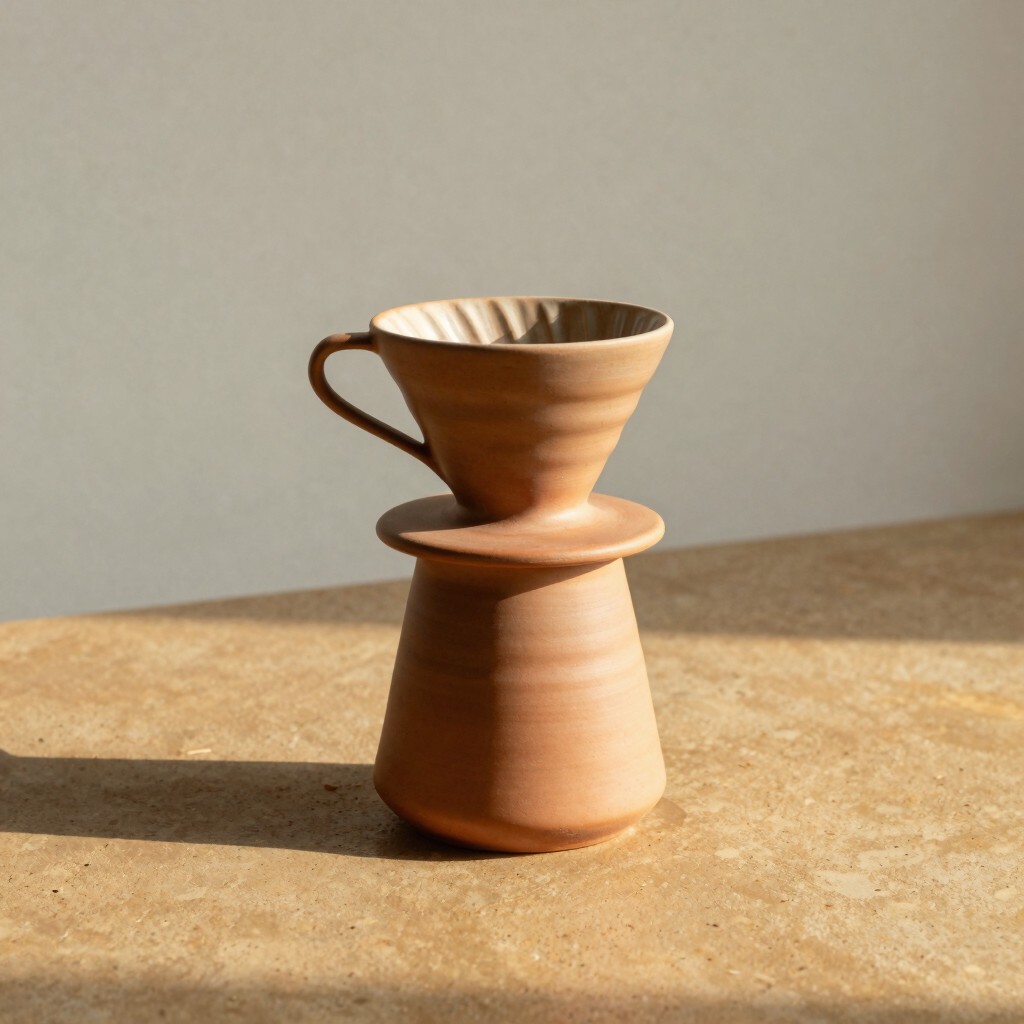 Terracotta Pour-Over Coffee Dripper