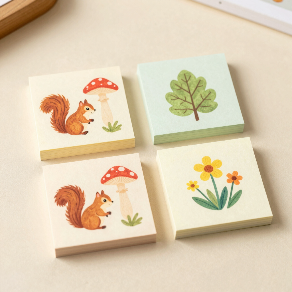 Blocos de Notas Adesivas Floresta Doce