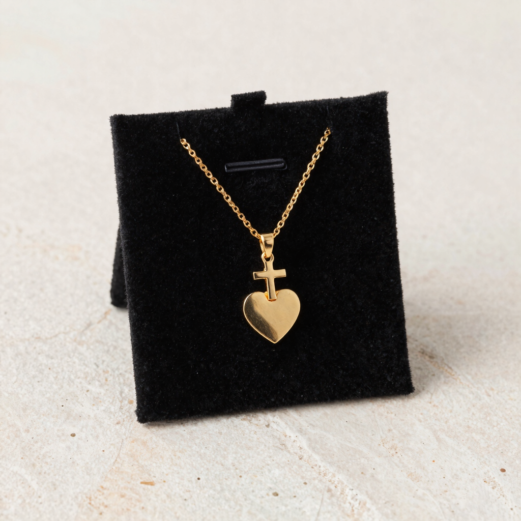 Colar Pingente Fé e Amor