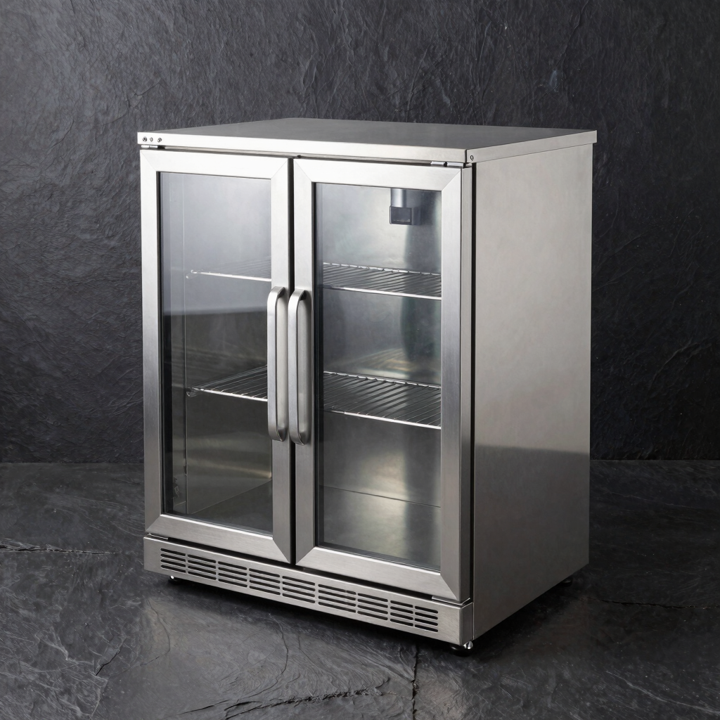 Undercounter Double Sliding Door Bottle Cooler