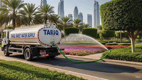 as weet water tanker supply water to garden