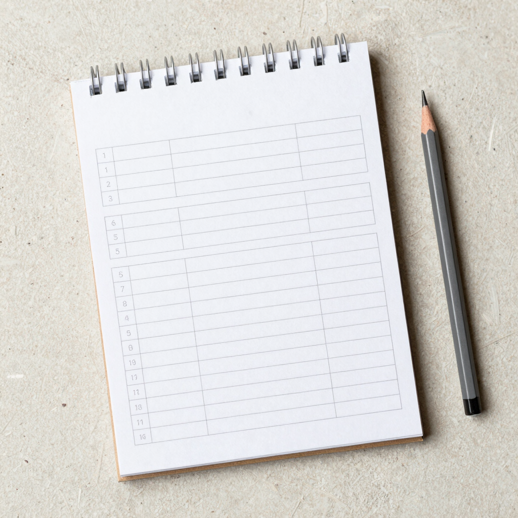Weekly Accountability Notepad
