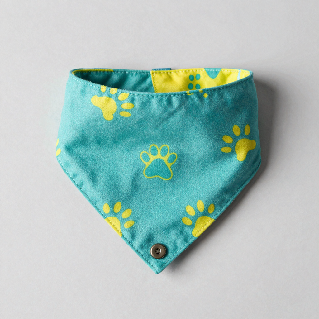 Bandana Reversible "Patitas de Amor"