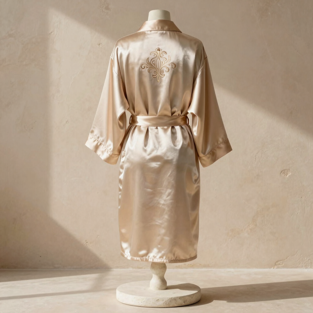 Satin Monogrammed Bridal Robe