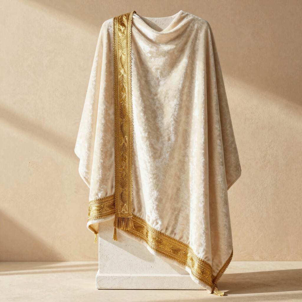 Zardozi Embroidered Velvet Stole