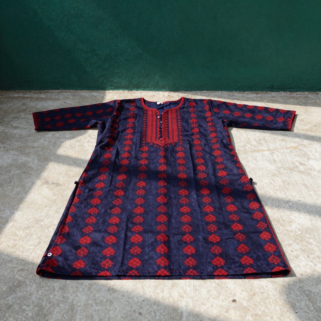 Handcrafted Ajrakh Cotton Kurti