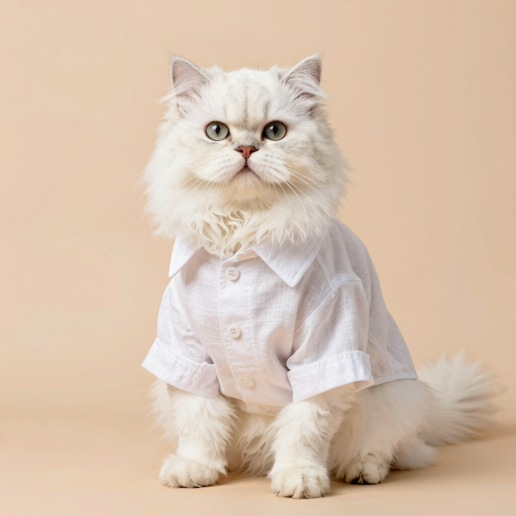 Guayabera de Lino para Gato
