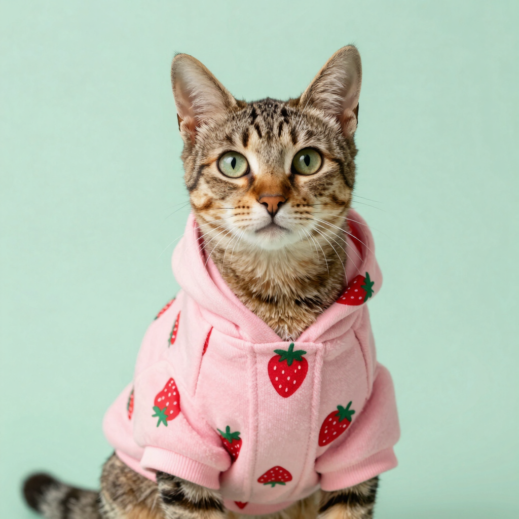 Sudadera Michi-Fresita con Capucha