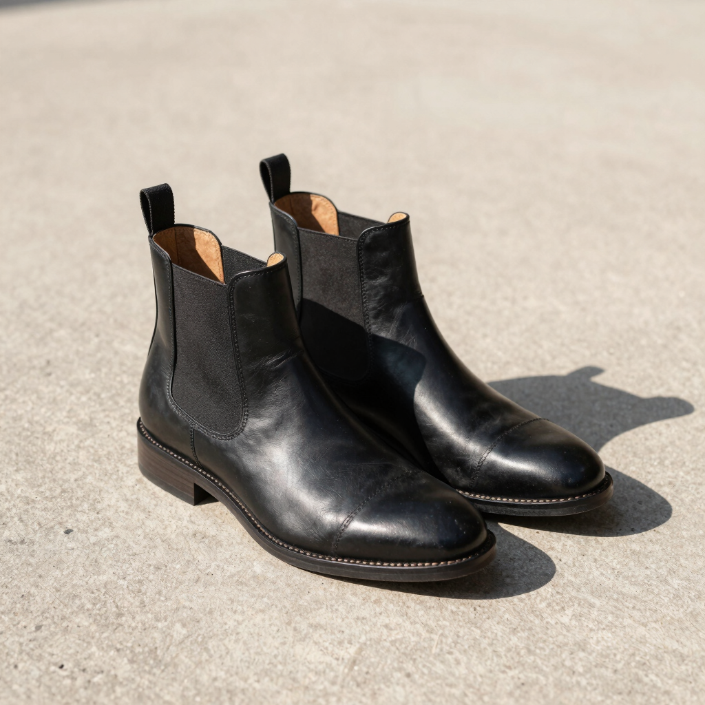 Minimalist Leather Chelsea Boot
