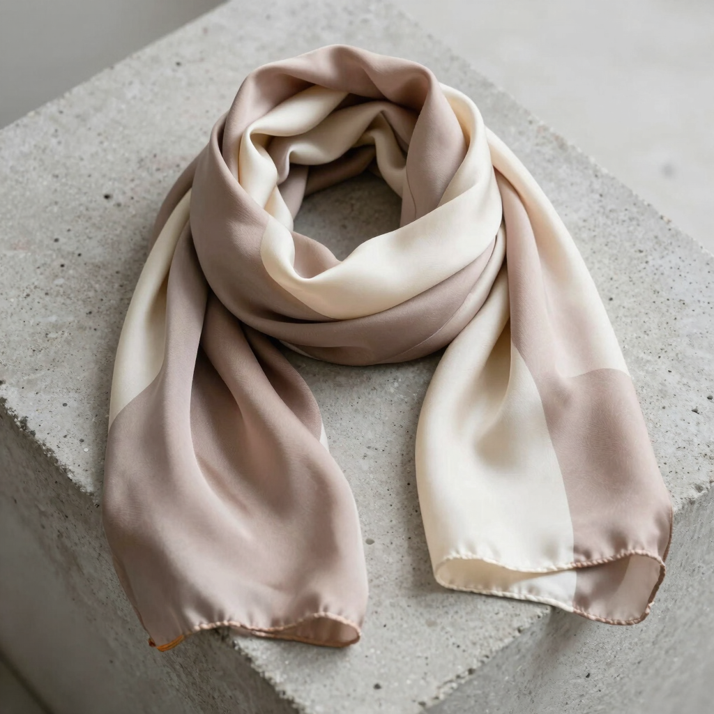 Lustrous Mulberry Silk Scarf