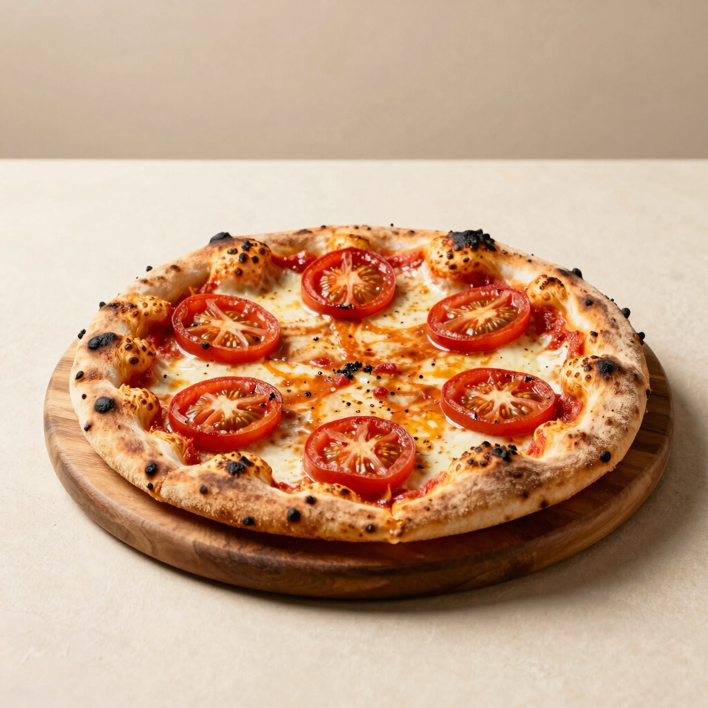 Spiced Heirloom Tomato Pizza
