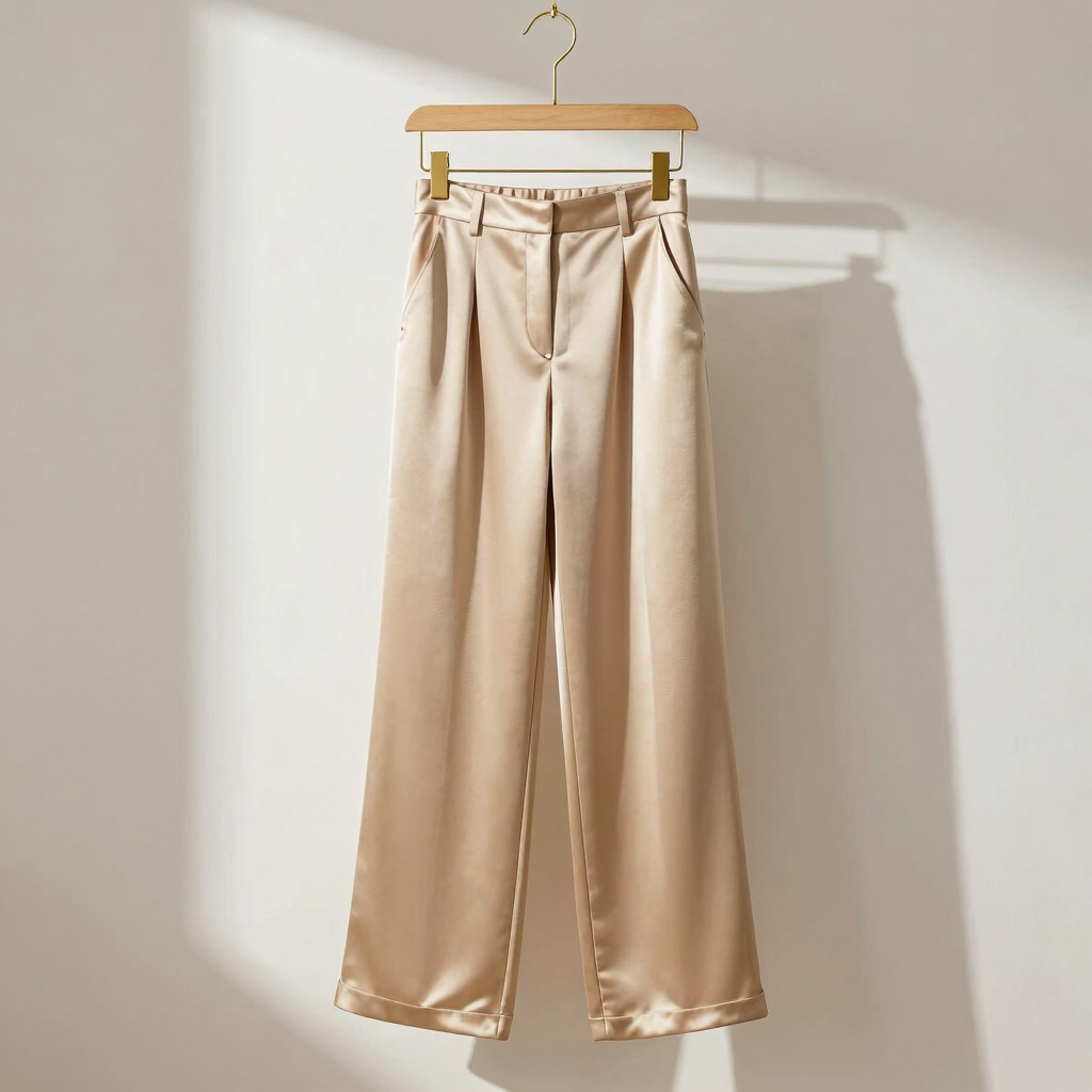 Vanguard Satin Wide-Leg Pant
