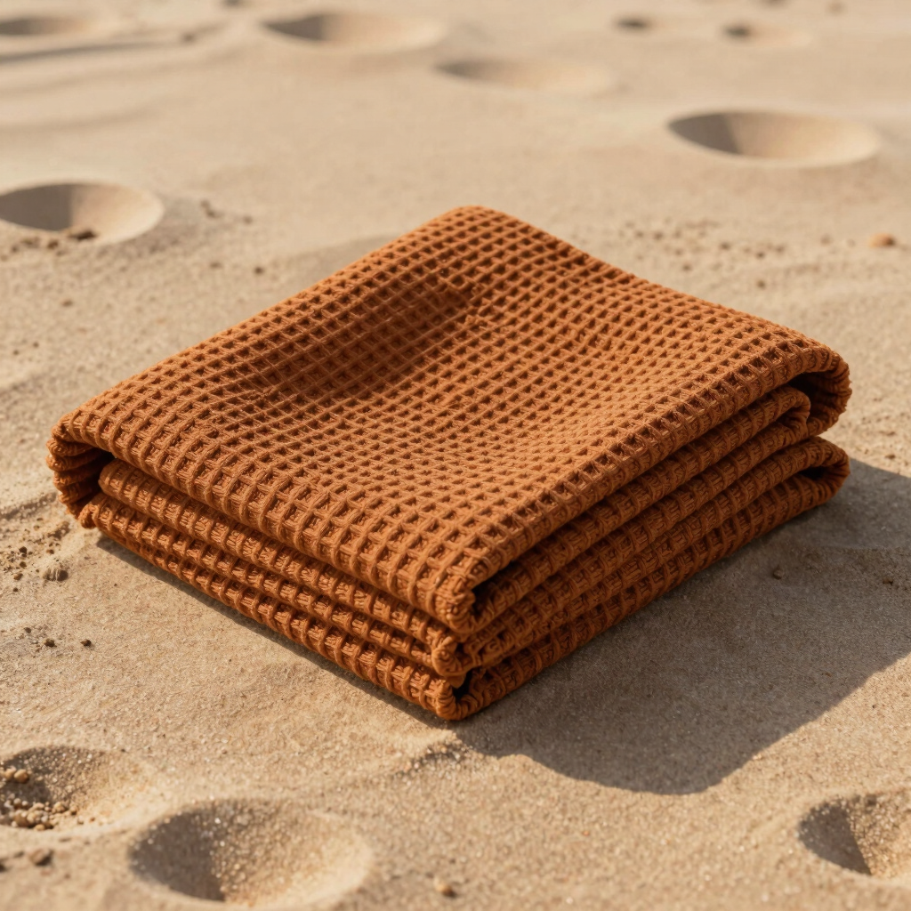Organic Cotton Waffle Throw