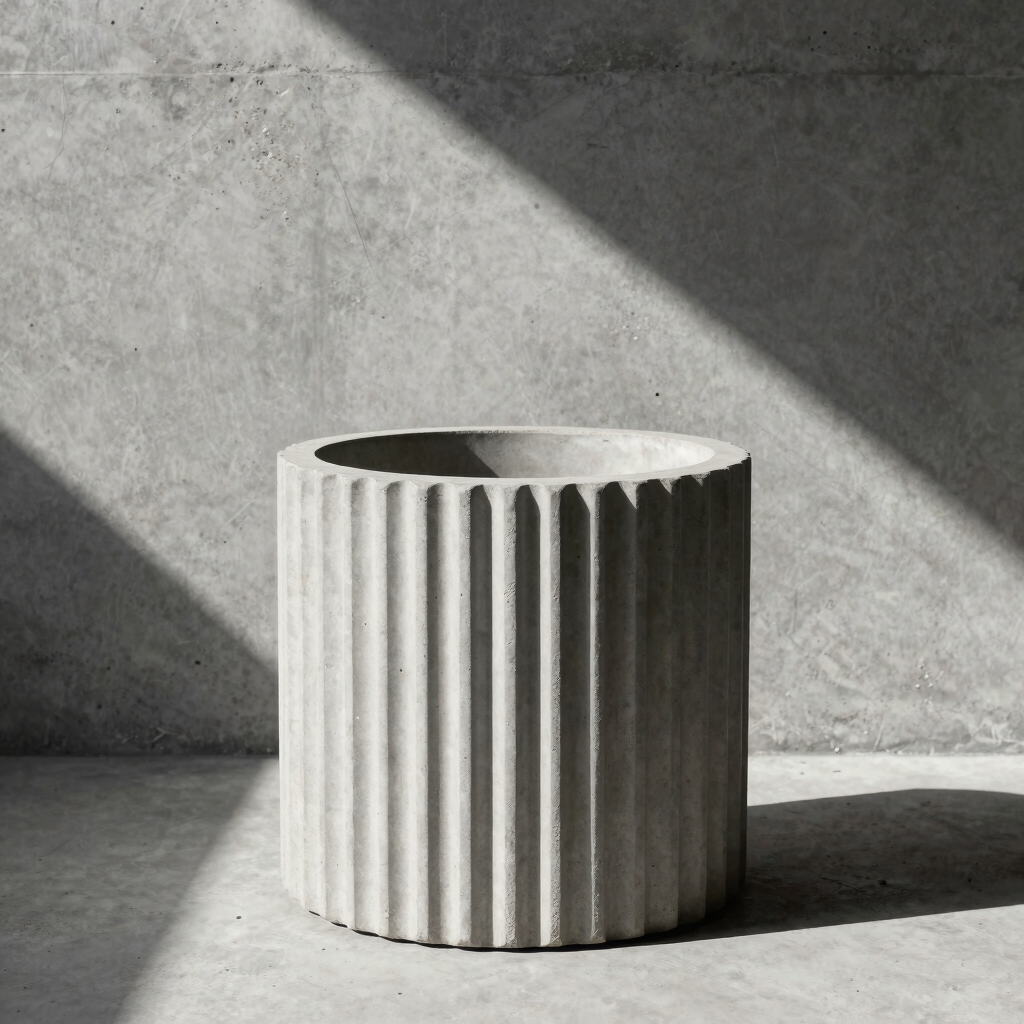 Brutalist Concrete Planter