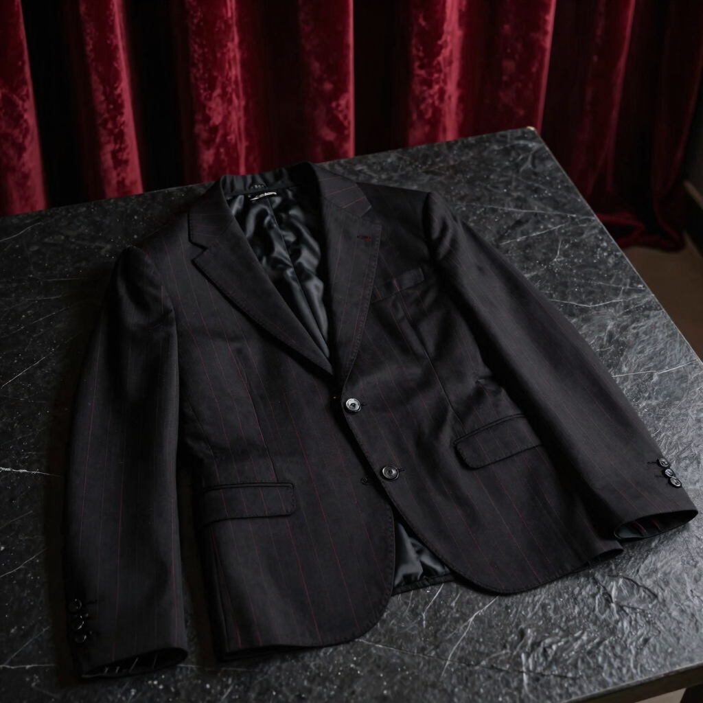 Blazer Gótico Risca de Giz
