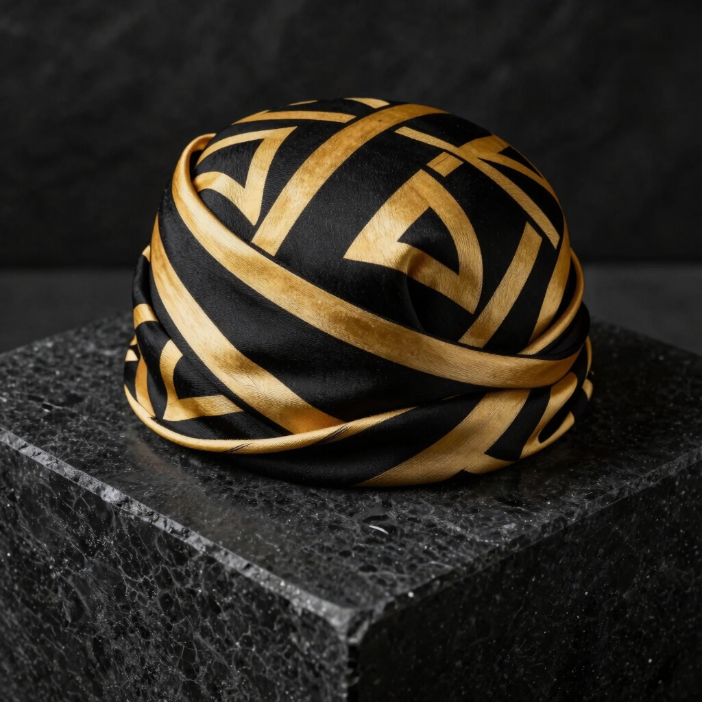 Chiaroscuro Silk Headwrap