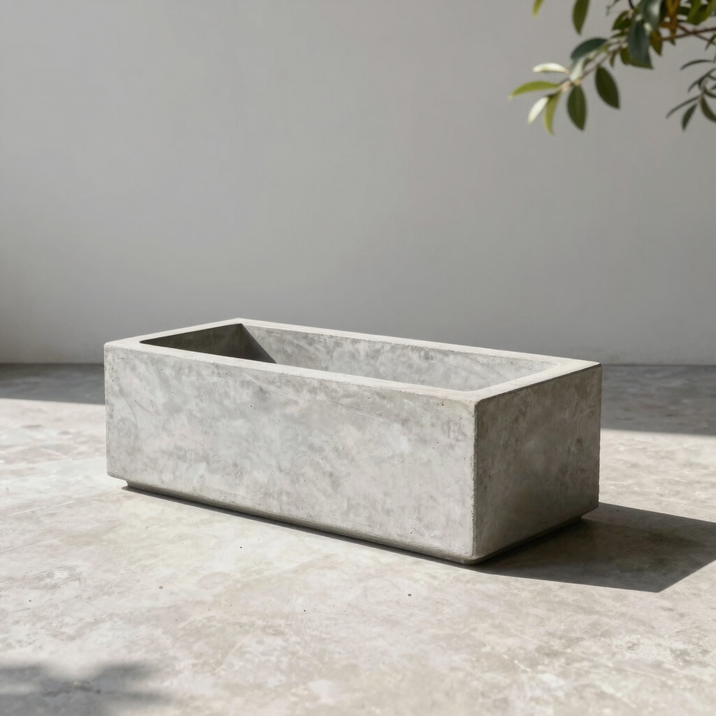 Slab Heavy Concrete Planter