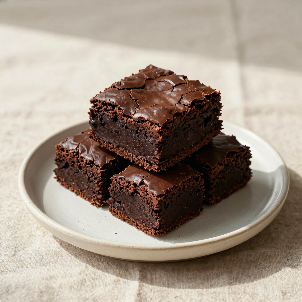 Signature Fudgy Dark Chocolate Brownies