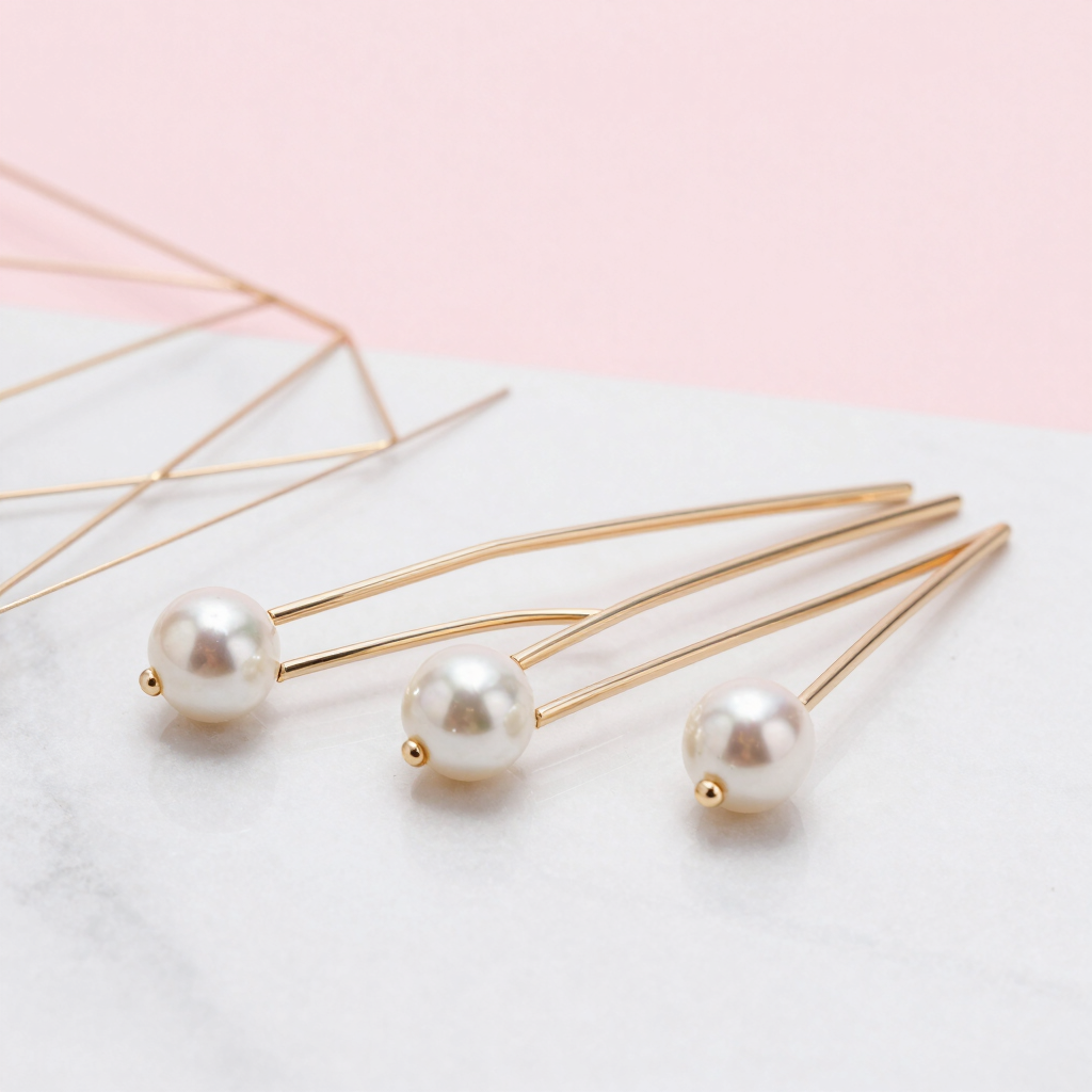 Blush Pearl Event Hair Pin Set