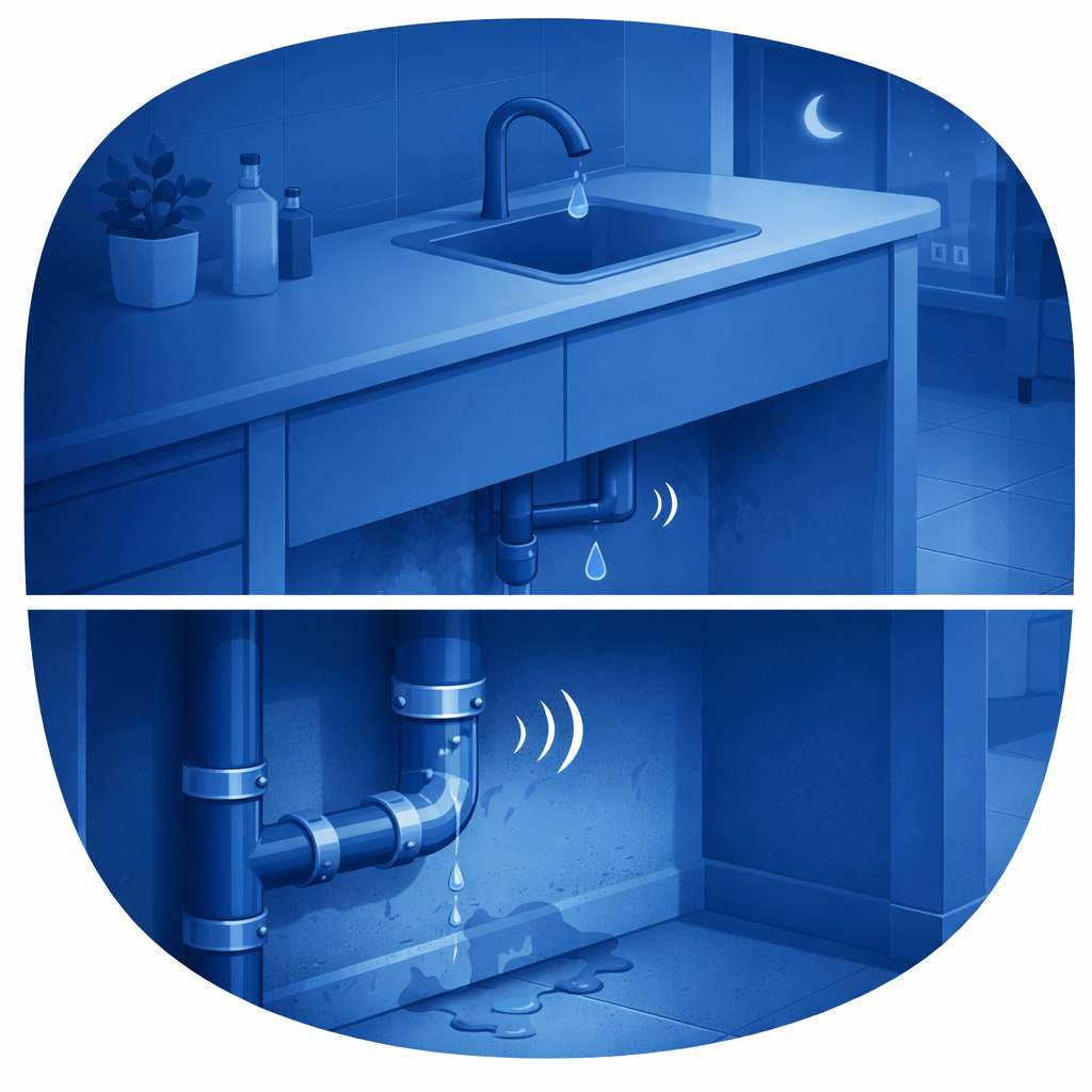 Signes audibles de fuite