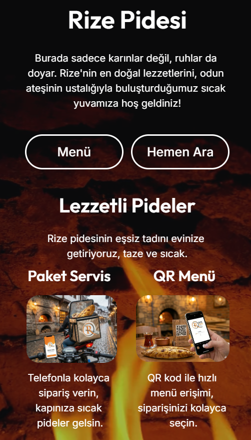 Tablet üzerinde web sitesi önizlemesi