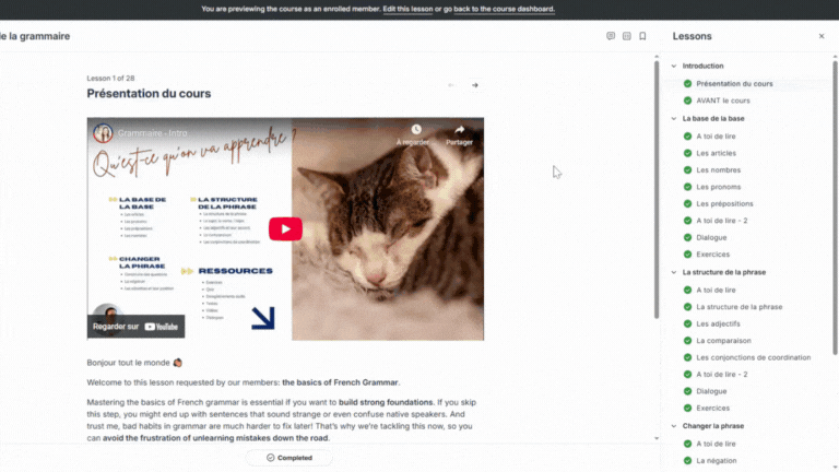 gif visual course