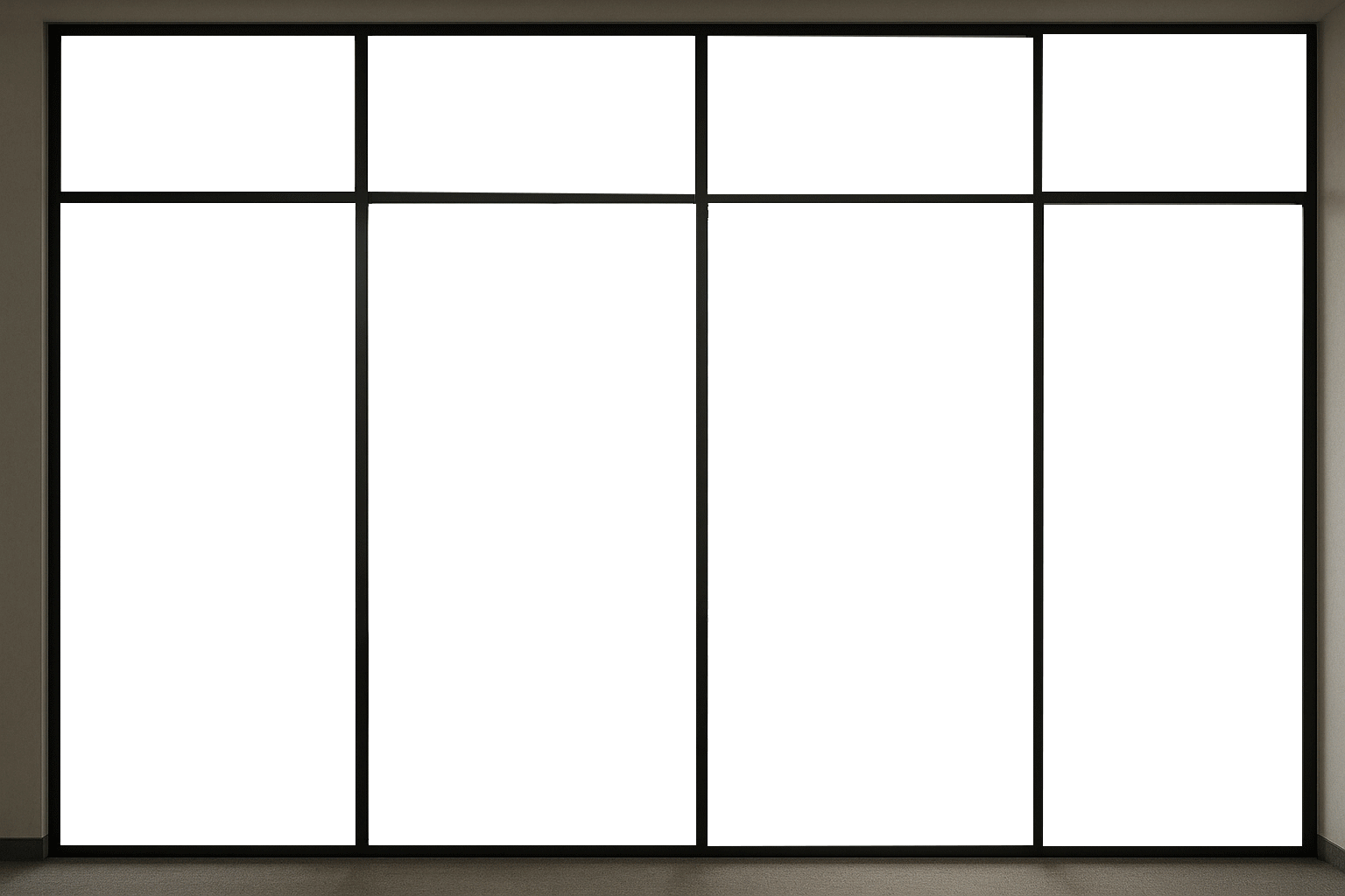 an abstract photo of a curved building with a blue sky in the background