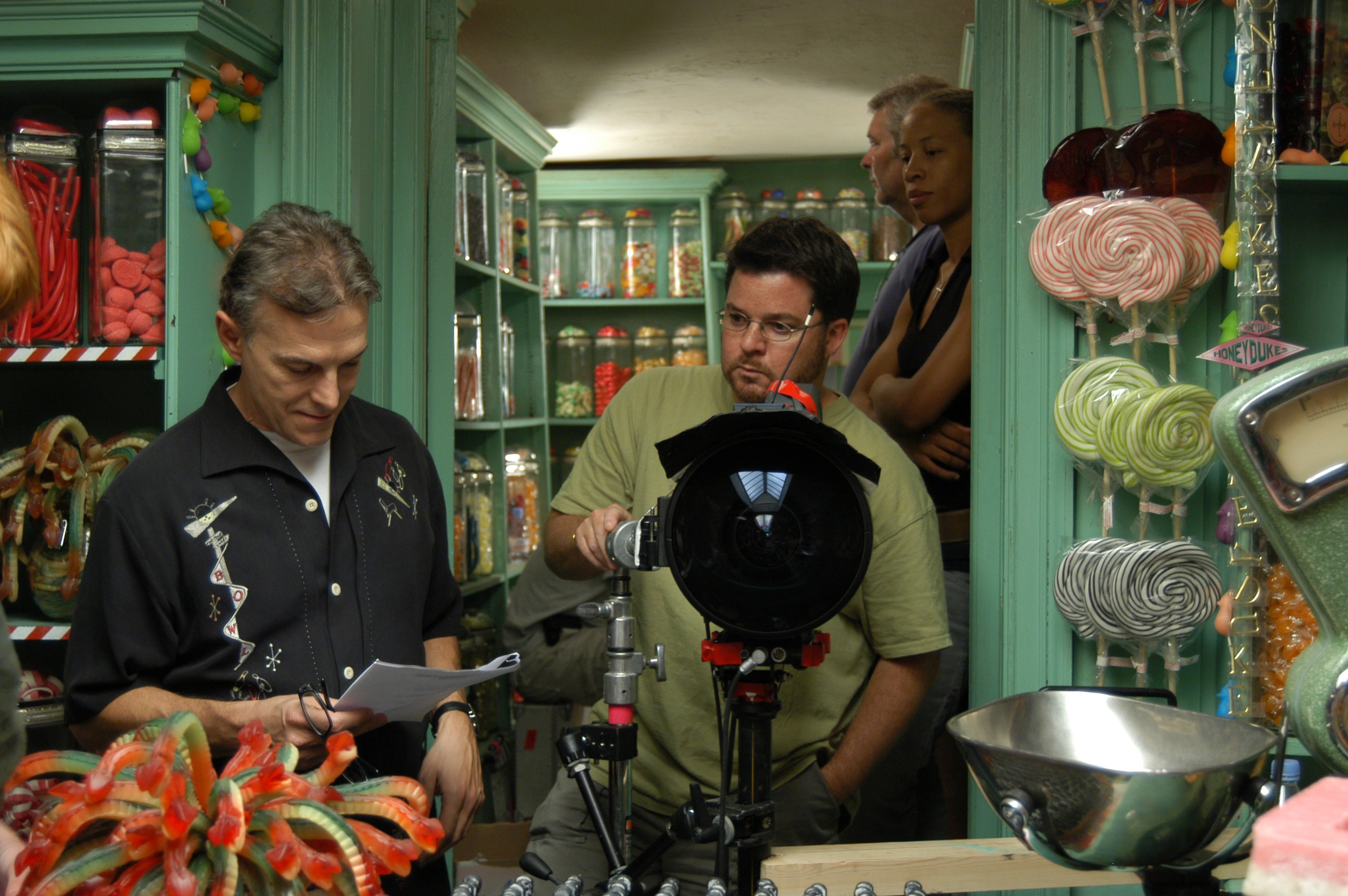 Michael Samstag On Set