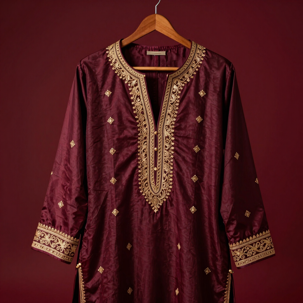 Afreen Raw Silk Kurta Set