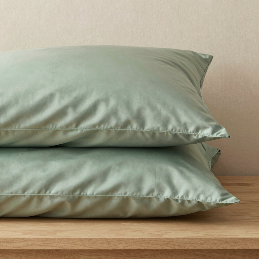 Sage Green Silk Pillowcase Set