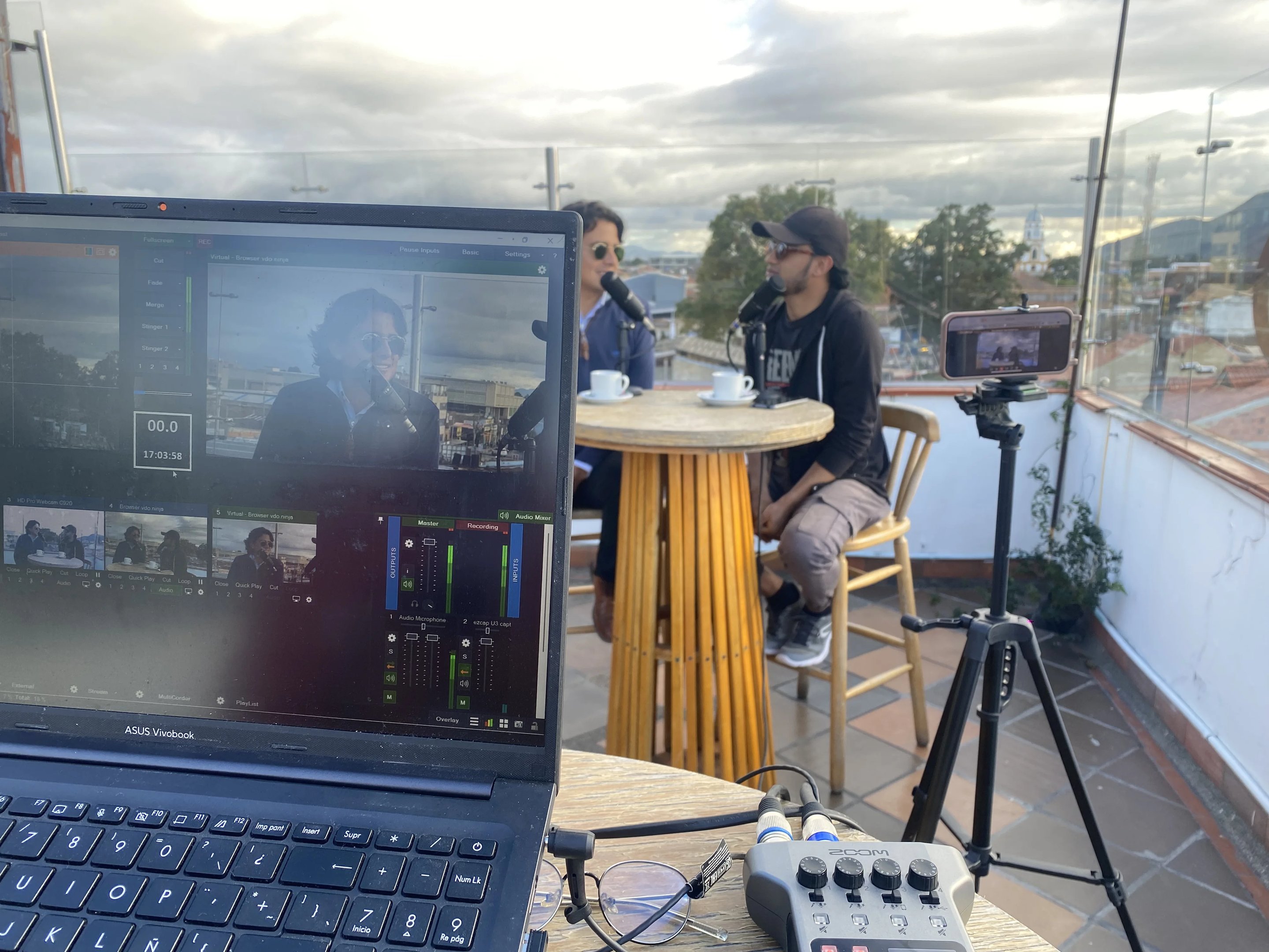 Grabación de podcast Micro-Viral