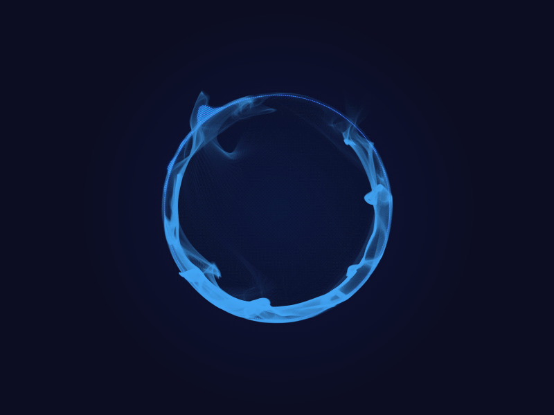 a circular object with smoke coming out of it