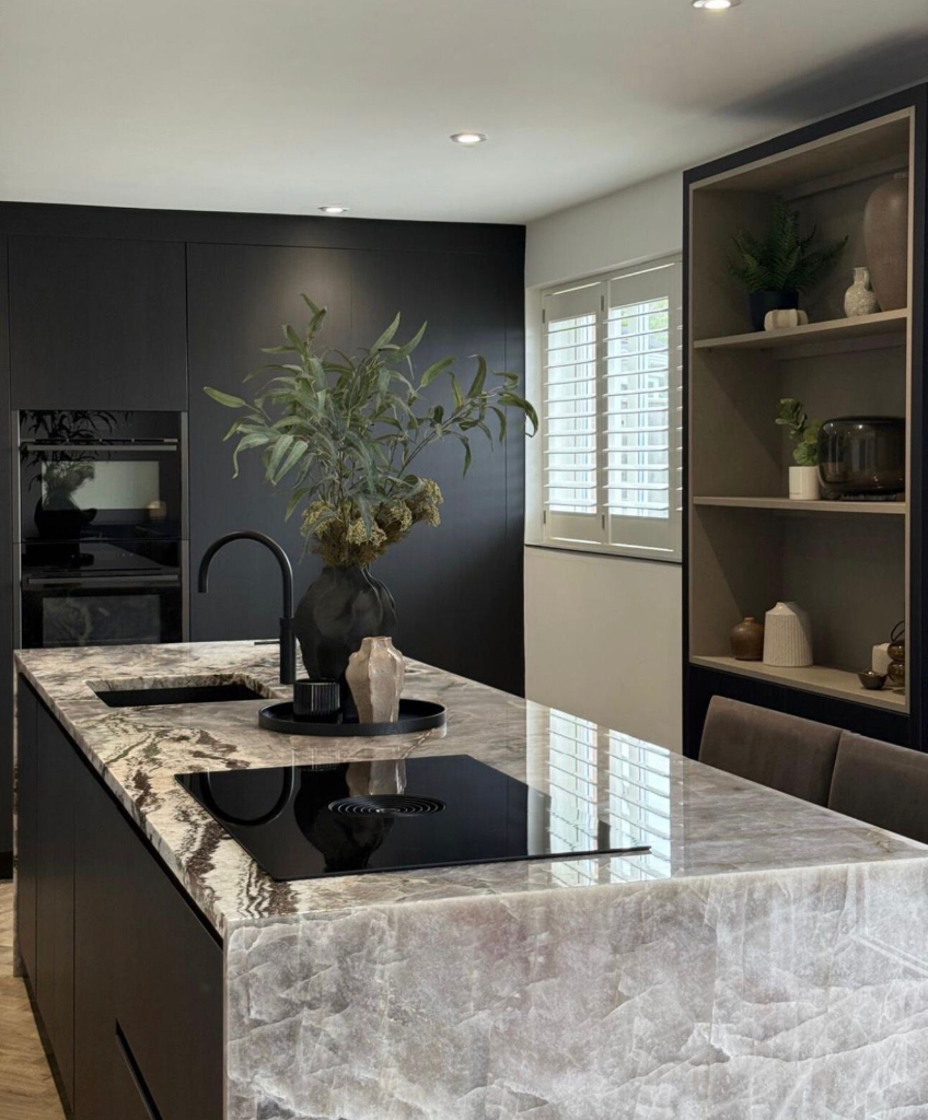 Quartzite worktop detail