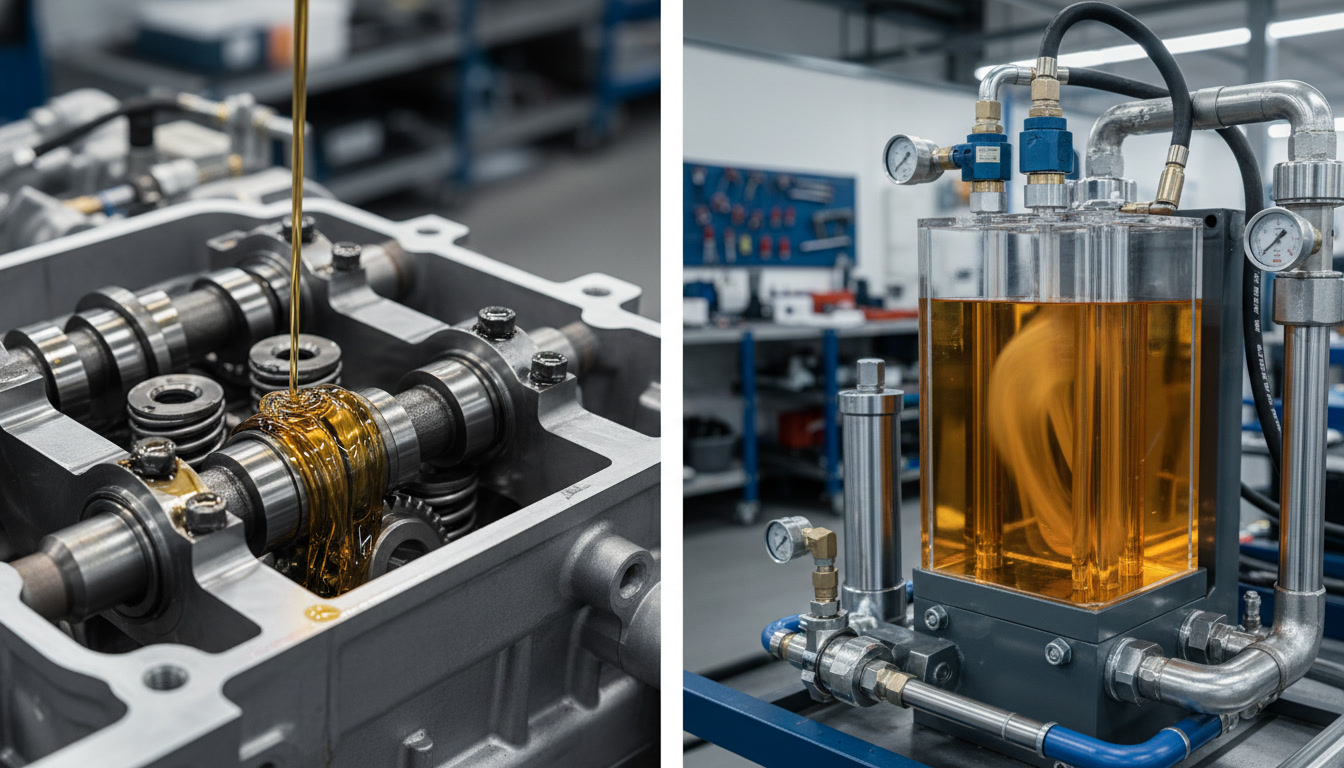 Industrial engine and automotive machinery showing the application of high-performance lubricant additive packages