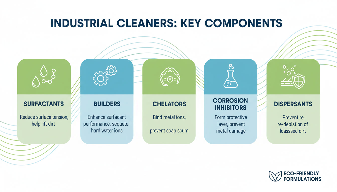 Industrial cleaner formulation infographic