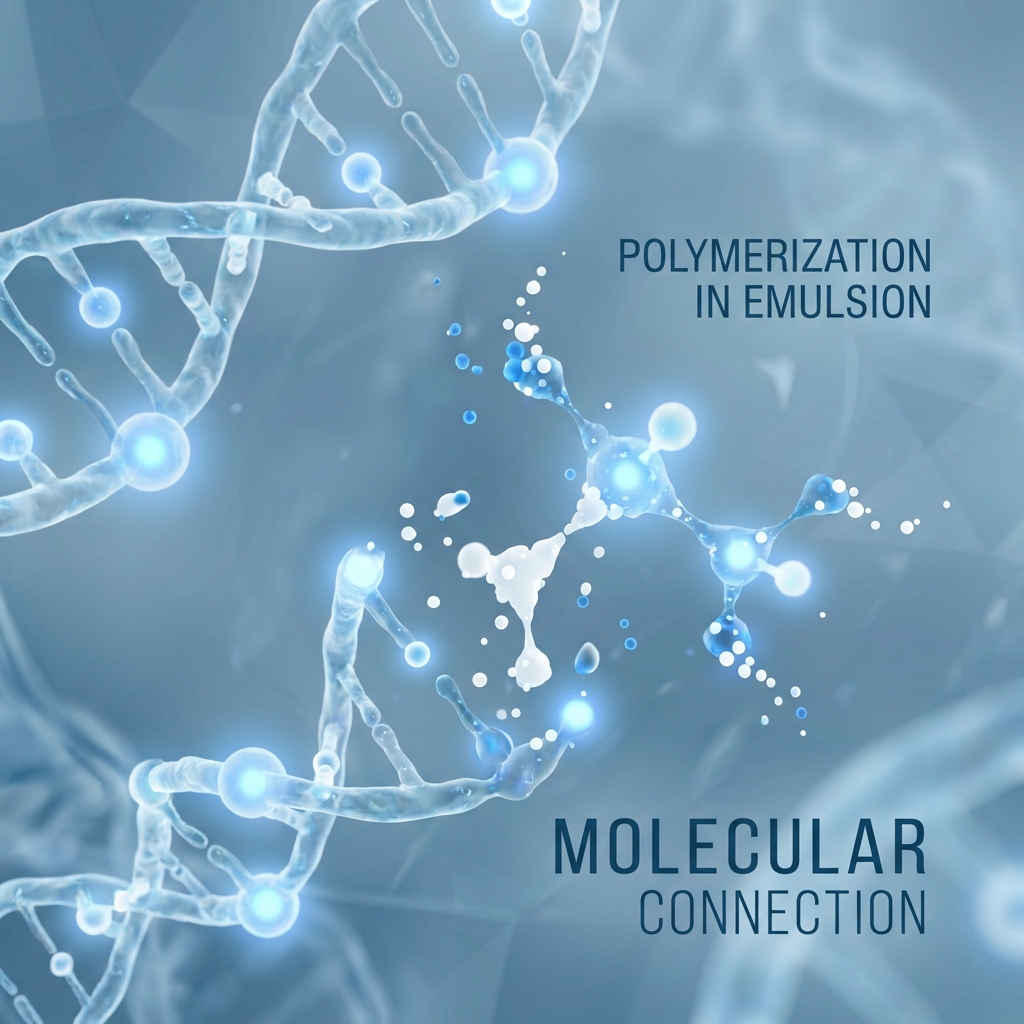 3D Visualization of Polymer Molecular Structure showing micelles and chains