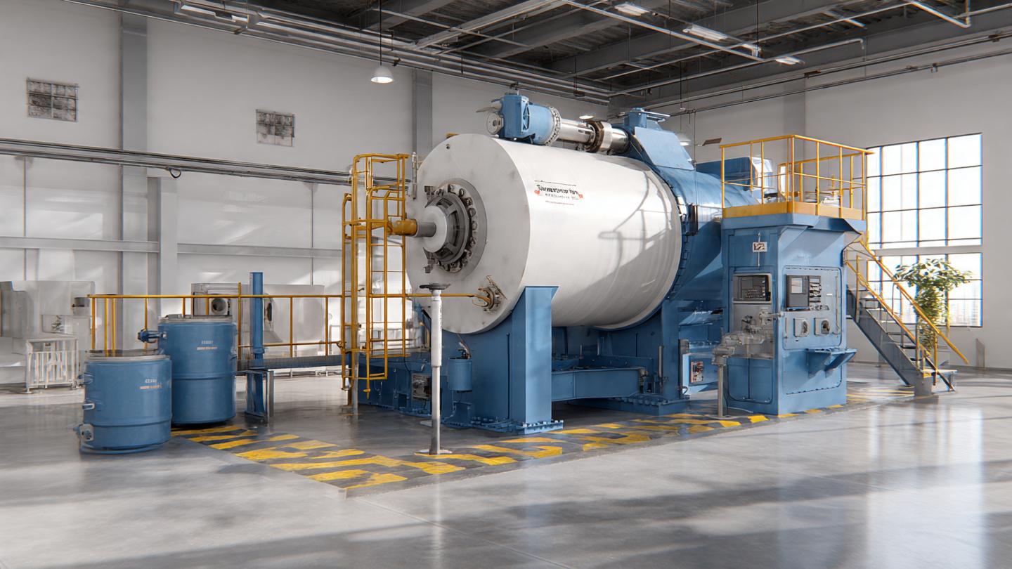 Powder detergent formulation and blending process inside an industrial mixer
