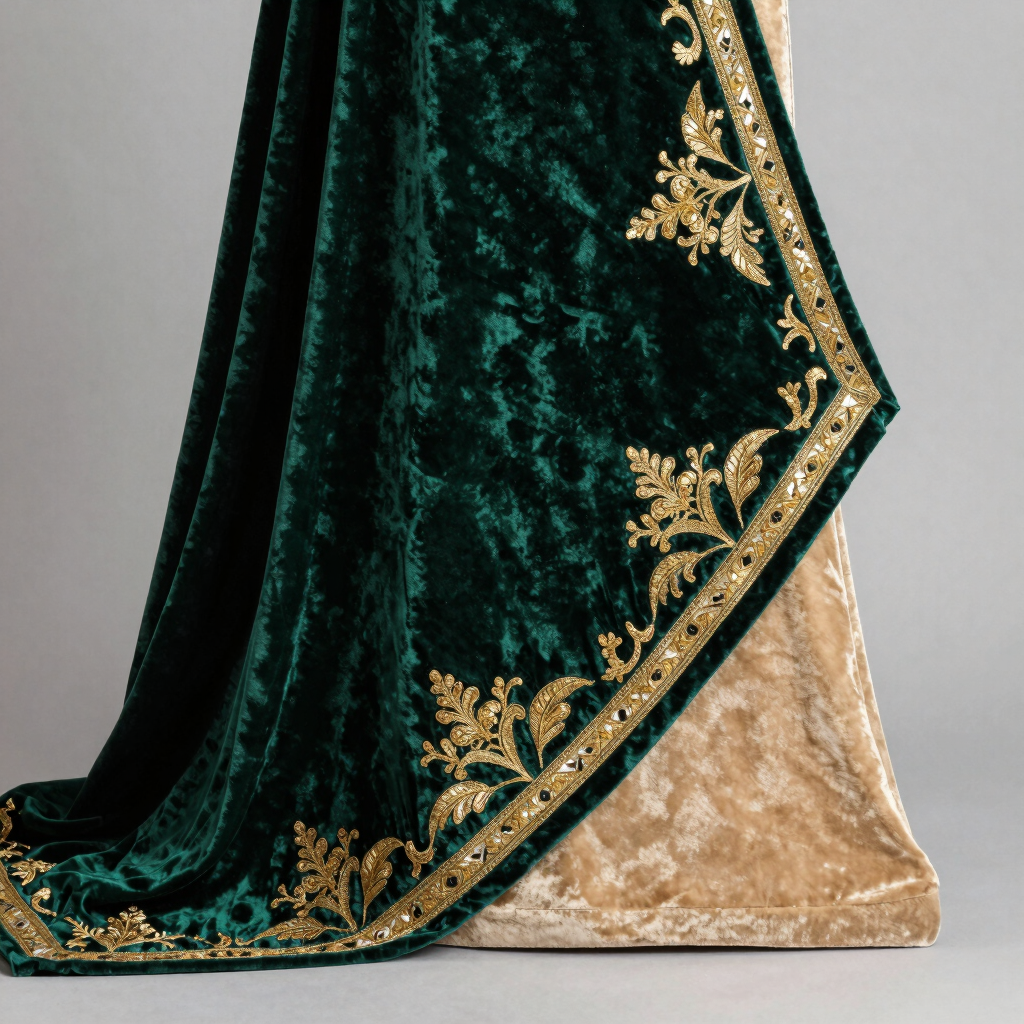 Luxury Editorial Velvet Dupatta
