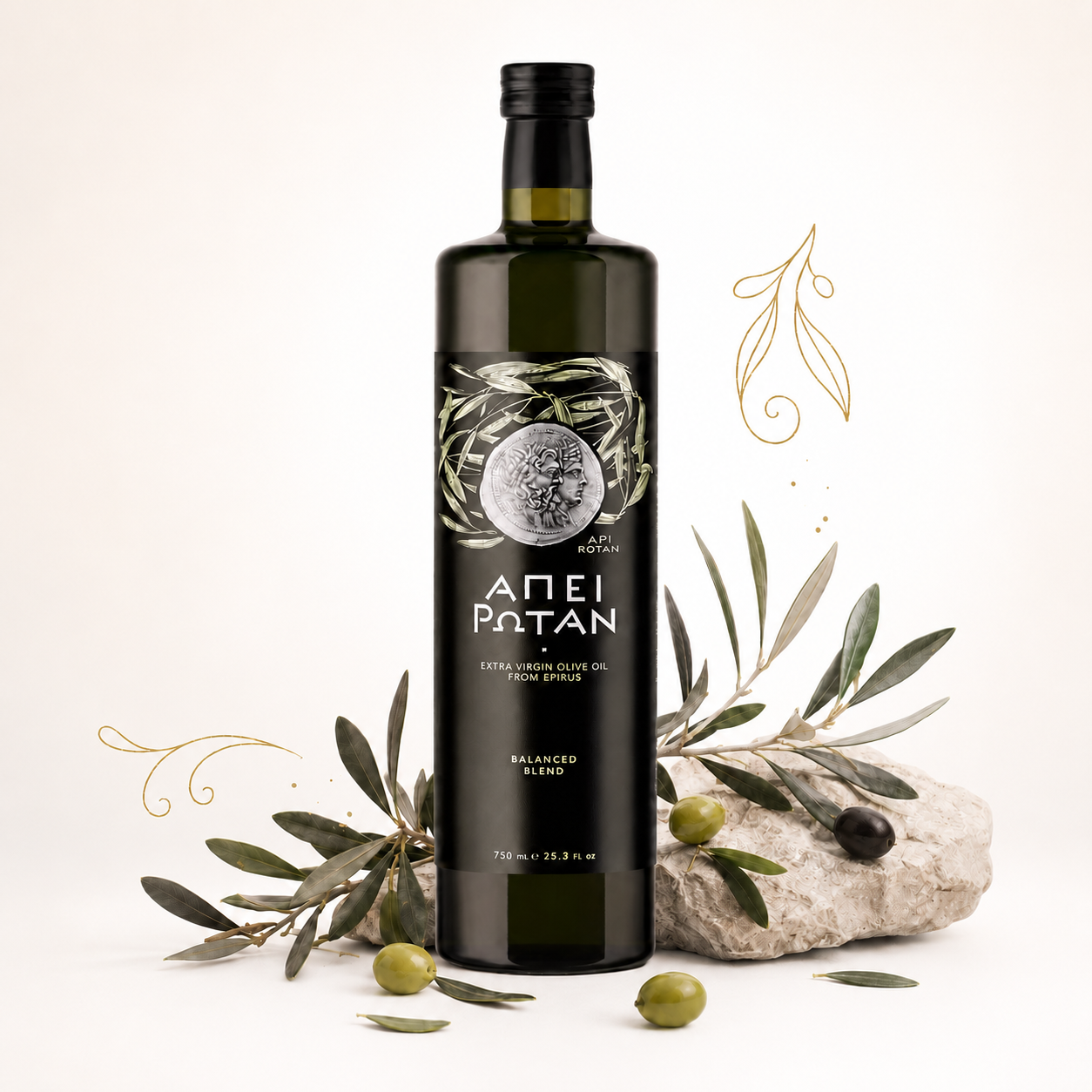 Api Rotan 750ml – Ulei de Măsline Extravirgin Grecesc | OLOI