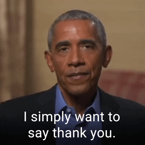 Obama GIF - I simply want to say thank you