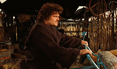 Jack Black GIF - Leaving on bike