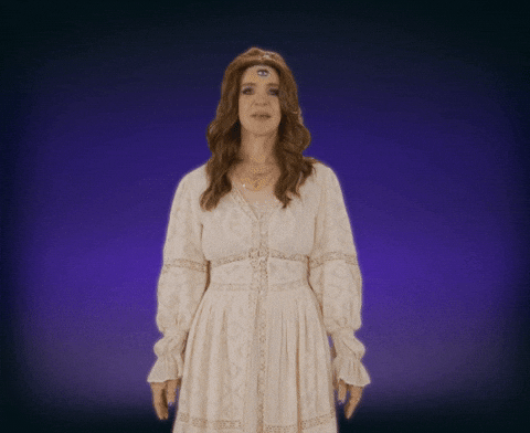 female mystic wizard disappears from screen