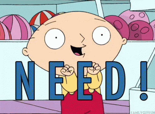 GIF stewie saying Yes I want it