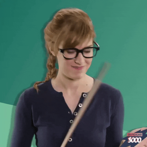 GIF Teacher with a scale