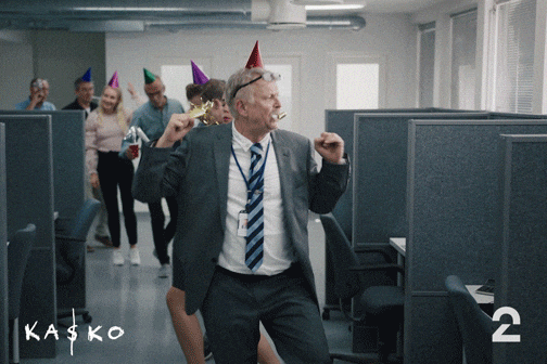 GIF leaving office dancing
