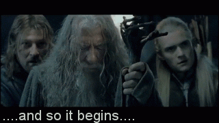 Lord of the rings GIF - so it begins