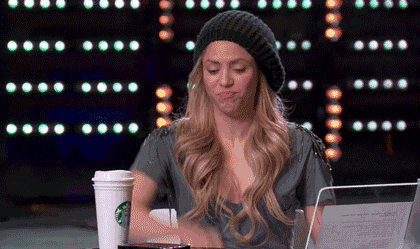 GIF show host slapping table and leaving