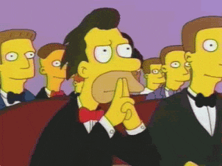 Simpsons GIF - Paying attention