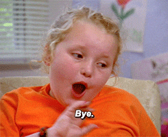 GIF chubby cute girl saying bye